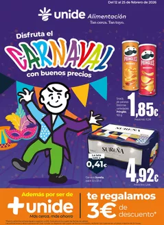 Catálogo UNIDE Alimentación | Disfruta el Carnaval con buenos precios UNIDE Alimentación Canarias | 2026-02-12T00:00:00.000Z - 2026-02-25T00:00:00.000Z