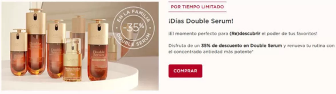 Catálogo Clarins en Calp | ¡Días Double Serum! | 2026-02-17T00:00:00.000Z - 2026-02-28T00:00:00.000Z