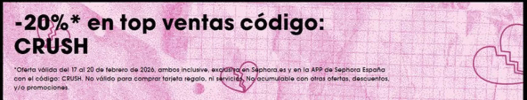 Catálogo Sephora en Vila Joiosa | -20% en top ventas | 2026-02-18T00:00:00.000Z - 2026-02-20T00:00:00.000Z