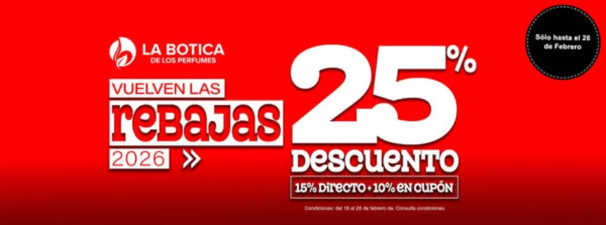 Catálogo La Botica de los Perfumes en Arroyomolinos | Vuelven Las Rebajas 2026 | 2026-02-18T00:00:00.000Z - 2026-02-26T00:00:00.000Z