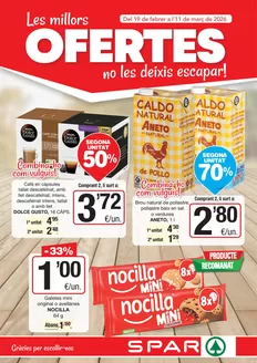 Catálogo SPAR Fragadis en Peñíscola | Les Millors Ofertes | 2026-02-19T00:00:00.000Z - 2026-03-11T00:00:00.000Z