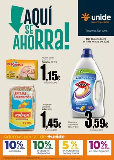 Catálogo Unide Supermercados | ¡Aquí se ahorra! Supermercados Canarias | 2026-02-26T00:00:00.000Z - 2026-03-11T00:00:00.000Z