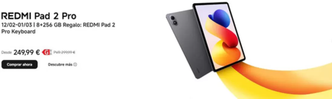 Catálogo Xiaomi | REDMI Pad 2 Pro | 2026-02-24T00:00:00.000Z - 2026-03-01T00:00:00.000Z