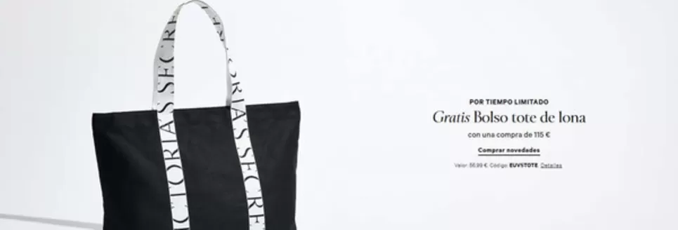 Catálogo Victoria's Secret | Gratis Bolso tote de lona con una compra de 115 € | 2026-02-26T00:00:00.000Z - 2026-03-03T00:00:00.000Z