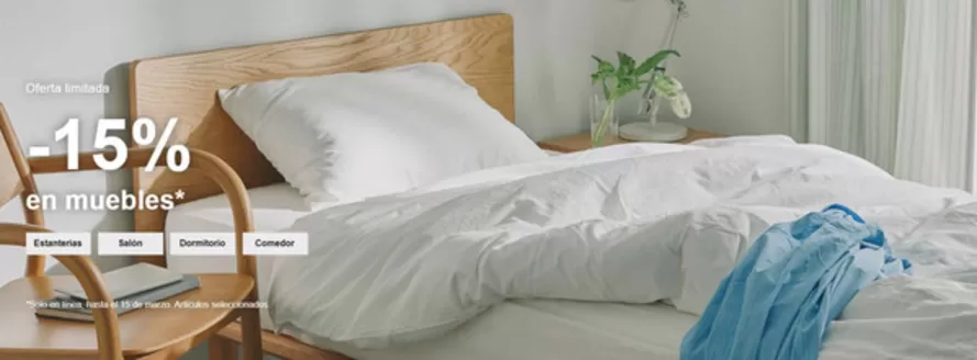 Catálogo Muji | -15% en muebles | 2026-02-27T00:00:00.000Z - 2026-03-15T00:00:00.000Z