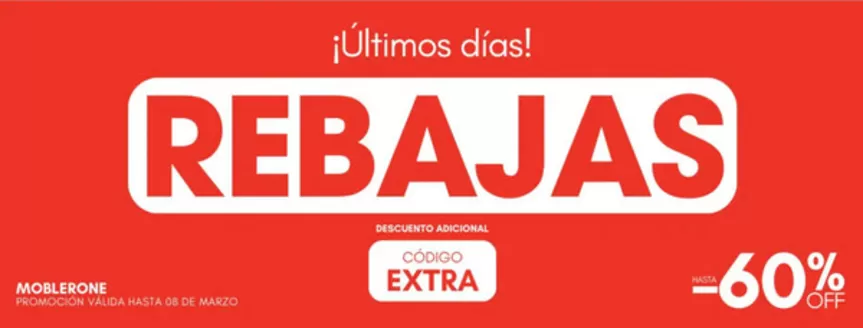 Catálogo Moblerone | ¡Últimos días! | 2026-03-02T00:00:00.000Z - 2026-03-08T00:00:00.000Z