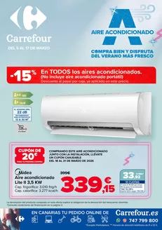 Catálogo Carrefour en Sant Pere de Ribes | AIRE ACONDICIONADO | 2026-03-05T00:00:00.000Z - 2026-03-17T00:00:00.000Z