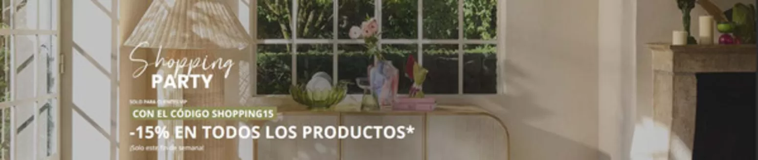 Catálogo Maisons du Monde en Talavera de la Reina | -15% En Todos Los Productos | 2026-03-06T00:00:00.000Z - 2026-03-08T00:00:00.000Z