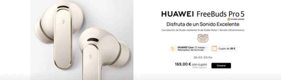 Catálogo Huawei | HUAWEI FreeBuds Pro 5 | 2026-03-09T00:00:00.000Z - 2026-04-05T00:00:00.000Z