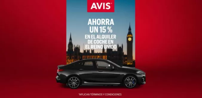 Catálogo Avis en Carballiño | Ahorra Un 15% En El Alquiler De Coche En El Reino Unido | 2026-03-11T00:00:00.000Z - 2026-03-31T00:00:00.000Z