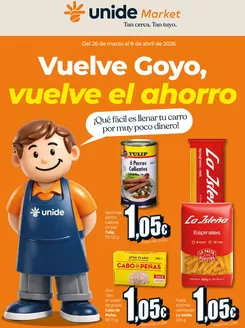 Catálogo Unide Market en Castellón de la Plana | Vuelve Goyo, vuelve el ahorro Market Canarias | 2026-03-26T00:00:00.000Z - 2026-04-08T00:00:00.000Z