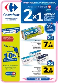 Catálogo Carrefour | 2X1 ACUMULA CLUB + 2ªUD. AL -50% | 2026-03-24T00:00:00.000Z - 2026-04-06T00:00:00.000Z