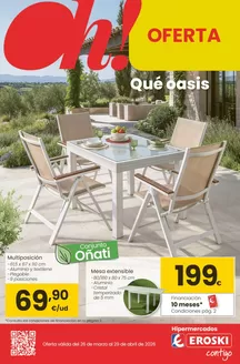 Catálogo Eroski en Talavera de la Reina | Qué oasis | 2026-03-26T00:00:00.000Z - 2026-04-29T00:00:00.000Z