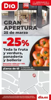 Catálogo Dia en Hondarribia | Gran apertura Dia del 25/03 al 31/03 | 2026-03-25T00:00:00.000Z - 2026-03-31T00:00:00.000Z