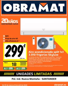 Catálogo Obramat | Folleto Obramat Santander | 2026-03-24T00:00:00.000Z - 2026-04-06T00:00:00.000Z