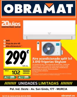 Catálogo Obramat en Bollullos de la Mitación | Folleto Obramat Murcia | 2026-03-24T00:00:00.000Z - 2026-04-06T00:00:00.000Z