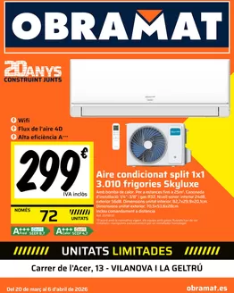 Catálogo Obramat en Bollullos de la Mitación | Folleto Obramat Vilanova | 2026-03-24T00:00:00.000Z - 2026-04-06T00:00:00.000Z