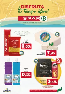 Catálogo SPAR Lanzarote en Cartagena | Oferta válida del 24 de Marzo al 8 de Abril de 2026 | 2026-03-25T00:00:00.000Z - 2026-04-08T00:00:00.000Z