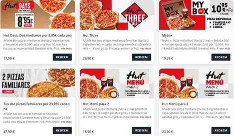 Catálogo Pizza Hut en Aranda de Duero | Ofertas | 2026-03-25T00:00:00.000Z - 2026-04-07T00:00:00.000Z