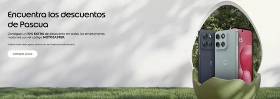Catálogo Motorola en Barcelona | Encuentra los descuentos de Pascua | 2026-03-30T00:00:00.000Z - 2026-04-06T00:00:00.000Z