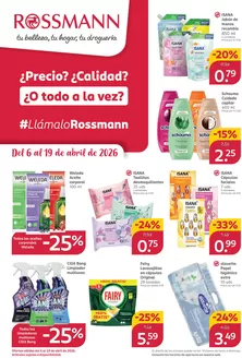 Catálogo Rossmann en Colmenar Viejo | Llámalo Rossmann | 2026-04-06T00:00:00.000Z - 2026-04-19T00:00:00.000Z