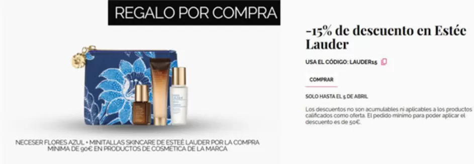 Catálogo Perfumerías Tin Tin en Palencia | -15% de descuento en Estée Lauder | 2026-03-31T00:00:00.000Z - 2026-04-05T00:00:00.000Z