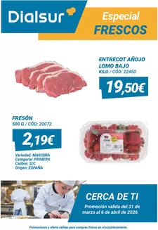 Catálogo Dialsur Cash & Carry en Blázquez | Especial Frescos | 2026-04-01T00:00:00.000Z - 2026-04-06T00:00:00.000Z