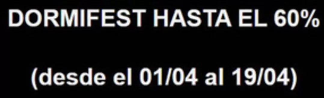 Catálogo Dormitienda en Alcorcón | Dormifest Hasta El 60% | 2026-04-01T00:00:00.000Z - 2026-04-19T00:00:00.000Z