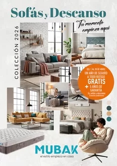 Catálogo Mubak en Alcorcón | Sofás Y Descanso | 2026-04-01T00:00:00.000Z - 2026-04-30T00:00:00.000Z