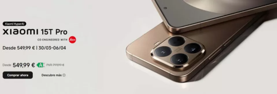 Catálogo Xiaomi en Coslada | Ofertas | 2026-04-01T00:00:00.000Z - 2026-04-06T00:00:00.000Z