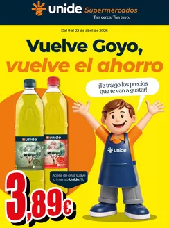 Catálogo Unide Supermercados en Tarifa | Vuelve Goyo, vuelve el ahorro UNIDE Super | 2026-04-09T00:00:00.000Z - 2026-04-21T00:00:00.000Z