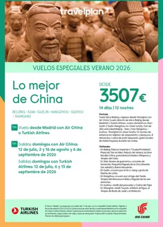 Catálogo Travelplan | Lo mejor de China | 2026-07-12T00:00:00.000Z - 2026-09-13T00:00:00.000Z