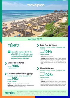 Catálogo Travelplan en la Saira | Travelplan Túnez | 2026-04-08T00:00:00.000Z - 2026-09-04T00:00:00.000Z