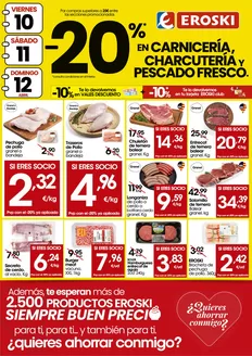 Catálogo Eroski en Guadiana del Caudillo | -20% en carnicería, charcutería y pescado fresco | 2026-04-09T00:00:00.000Z - 2026-04-12T00:00:00.000Z