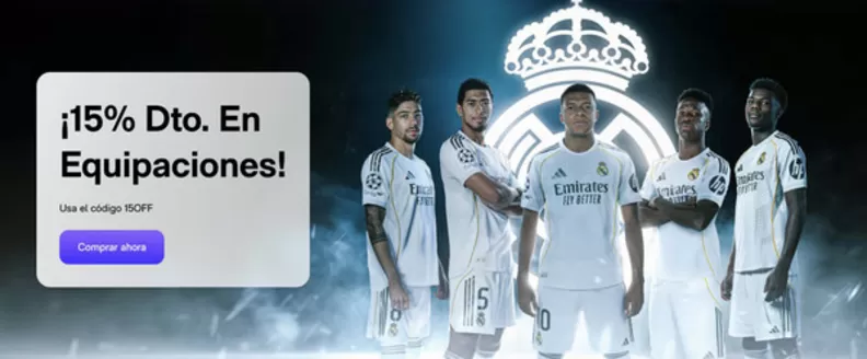 Catálogo Real Madrid en Letux | ¡15% Dto. En Equipaciones! | 2026-04-14T00:00:00.000Z - 2026-04-27T00:00:00.000Z