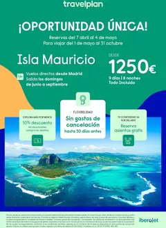 Catálogo Travelplan en Burgos | Travelplan Isla Mauricio | 2026-04-15T00:00:00.000Z - 2026-10-31T00:00:00.000Z