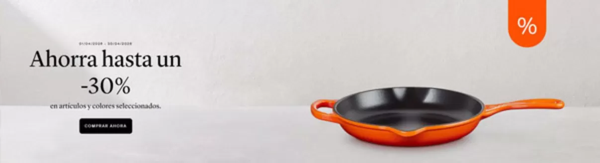 Catálogo Le Creuset en Terrassa | Ahorra hasta un -30% | 2026-04-15T00:00:00.000Z - 2026-04-30T00:00:00.000Z