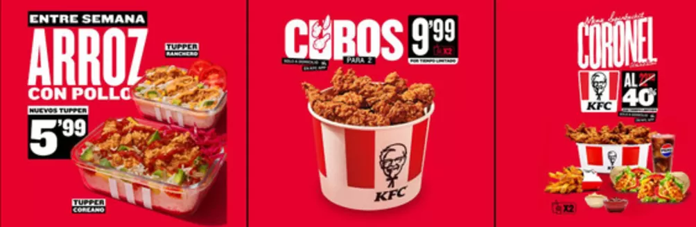 Catálogo KFC en Castellón de la Plana | Promociones | 2026-04-15T00:00:00.000Z - 2026-04-21T00:00:00.000Z