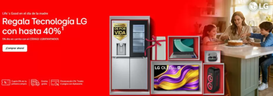 Catálogo LG | Regala Tecnología LG con hasta 40% | 2026-04-20T00:00:00.000Z - 2026-05-03T00:00:00.000Z