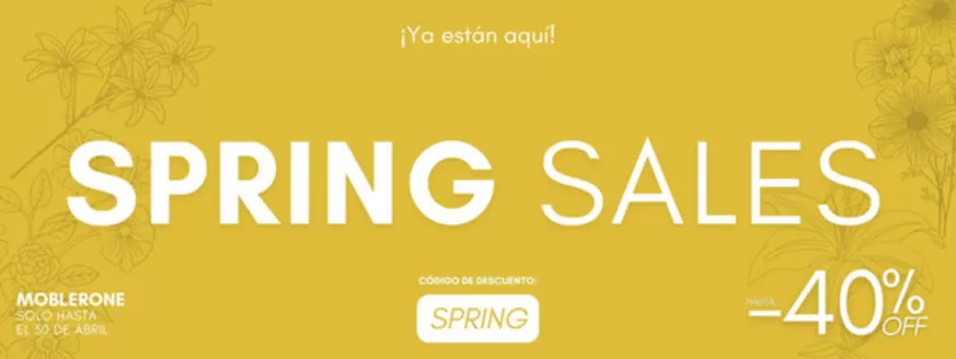 Catálogo Moblerone | ¡Ya están aquí! | 2026-04-21T00:00:00.000Z - 2026-04-30T00:00:00.000Z