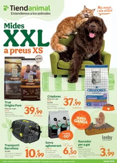 Catálogo Tiendanimal en Huércal-Overa | Mides XXL a preus XS | 2026-04-29T00:00:00.000Z - 2026-05-27T00:00:00.000Z