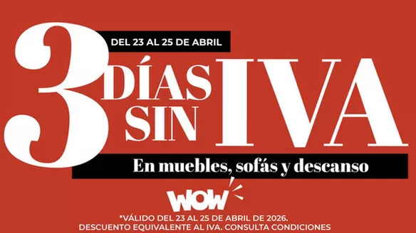 Catálogo WOW Málaga, Style&Home by Mubak | 3 Días Sin Iva | 2026-04-23T00:00:00.000Z - 2026-04-25T00:00:00.000Z