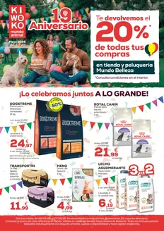 Catálogo Kiwoko en Huércal-Overa | 19 Aniversario: ¡Lo celebramos juntos a lo grande!  | 2026-04-29T00:00:00.000Z - 2026-05-27T00:00:00.000Z