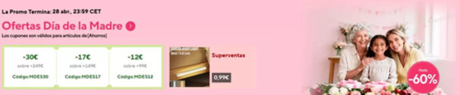 Catálogo Aliexpress en Valencia | Ofertas Día de la Madre | 2026-04-27T00:00:00.000Z - 2026-04-28T00:00:00.000Z