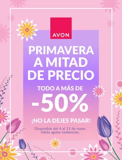 Catálogo AVON | Primavera A Mitad De Precio | 2026-05-04T00:00:00.000Z - 2026-05-11T00:00:00.000Z