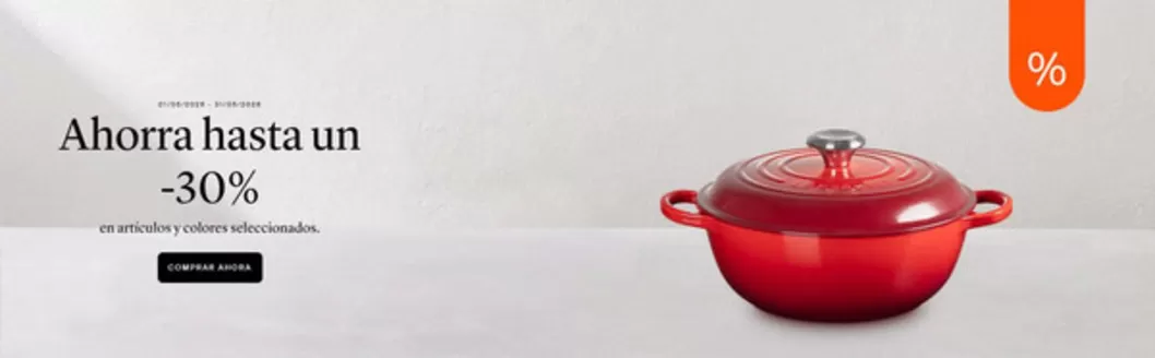 Catálogo Le Creuset | Ahorra hasta un -30% | 2026-05-04T00:00:00.000Z - 2026-05-31T00:00:00.000Z