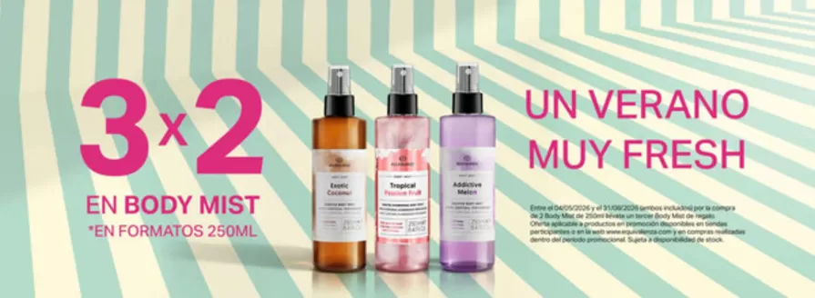Catálogo Equivalenza | 3x2 En Body Mist | 2026-05-04T00:00:00.000Z - 2026-08-31T00:00:00.000Z