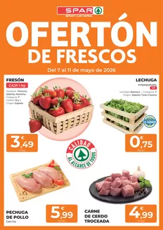 Catálogo SPAR Gran Canaria | Ofertón De Frescos | 2026-05-07T00:00:00.000Z - 2026-05-11T00:00:00.000Z