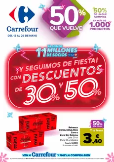 Catálogo Carrefour en San Cristobal de la Laguna (Tenerife) | 50% QUE VUELVE + 2ªUD. AL -50% | 2026-05-12T00:00:00.000Z - 2026-05-25T00:00:00.000Z