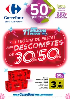 Catálogo Carrefour en Castellnou de Bages | 50% QUE VUELVE + 2ªUD. AL -50% | 2026-05-12T00:00:00.000Z - 2026-05-25T00:00:00.000Z
